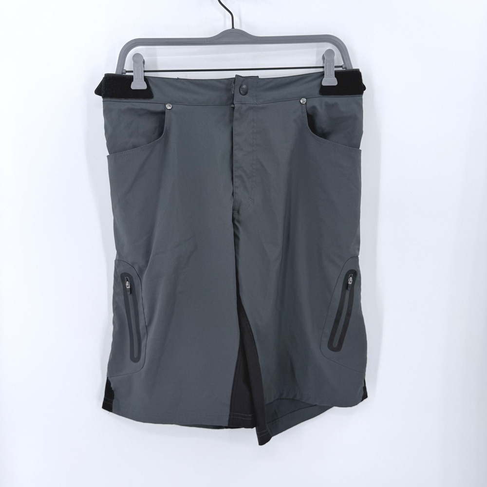 Zoic Ether Mens Mountain Bike Shorts Charcoal Gray XL MTB Cycling Trail Cargo
